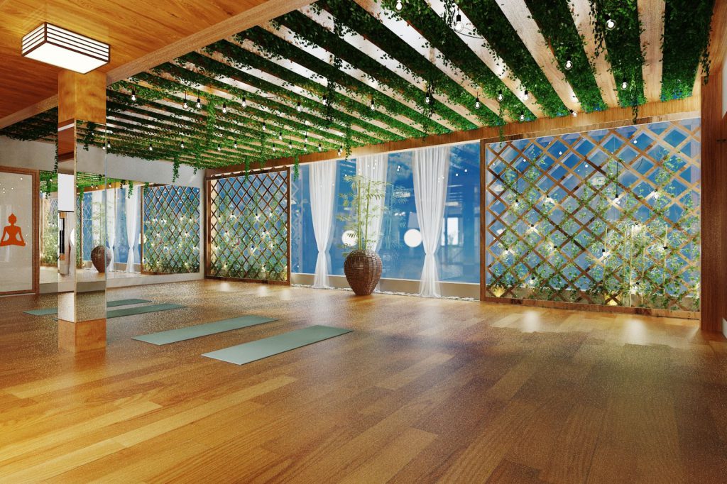 Phòng Yoga đẹp của chúng tôi sẽ đem lại cho bạn sức sống mới và tràn đầy năng lượng. Với không gian rộng rãi, được bao bọc bởi những màu sắc tươi tắn và nhẹ nhàng, bạn sẽ tận hưởng được những lợi ích tuyệt vời khi tập Yoga tại đây.