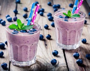 sinh tố giảm cân từ việt quất